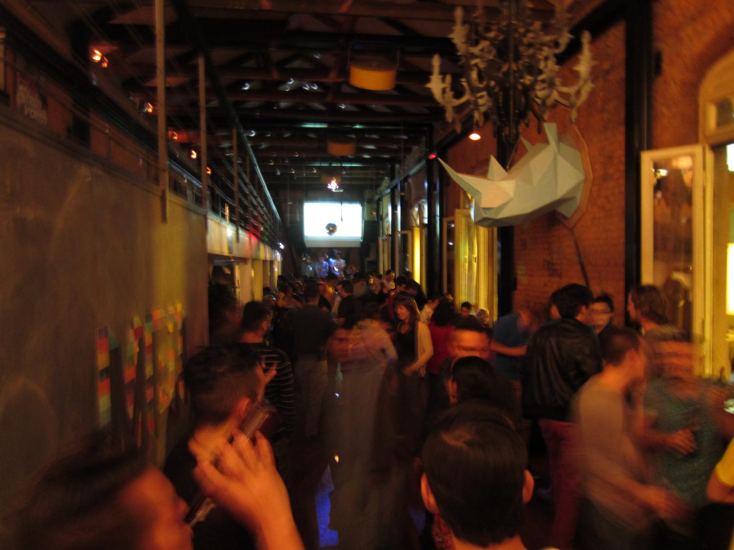The energy in the bar is tangible
