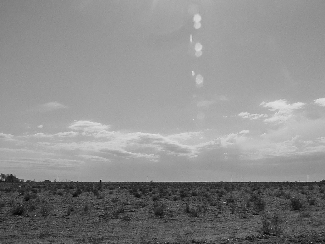 The flat, endless plains of central Azerbaijan provide no respite against the forcoming summer heat.
