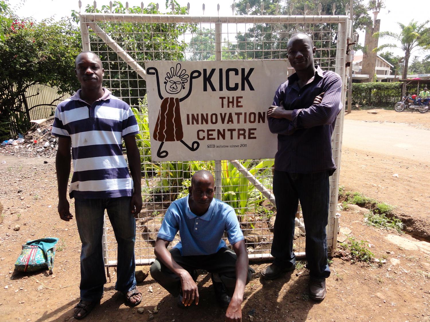 KICK-star team who showed us around