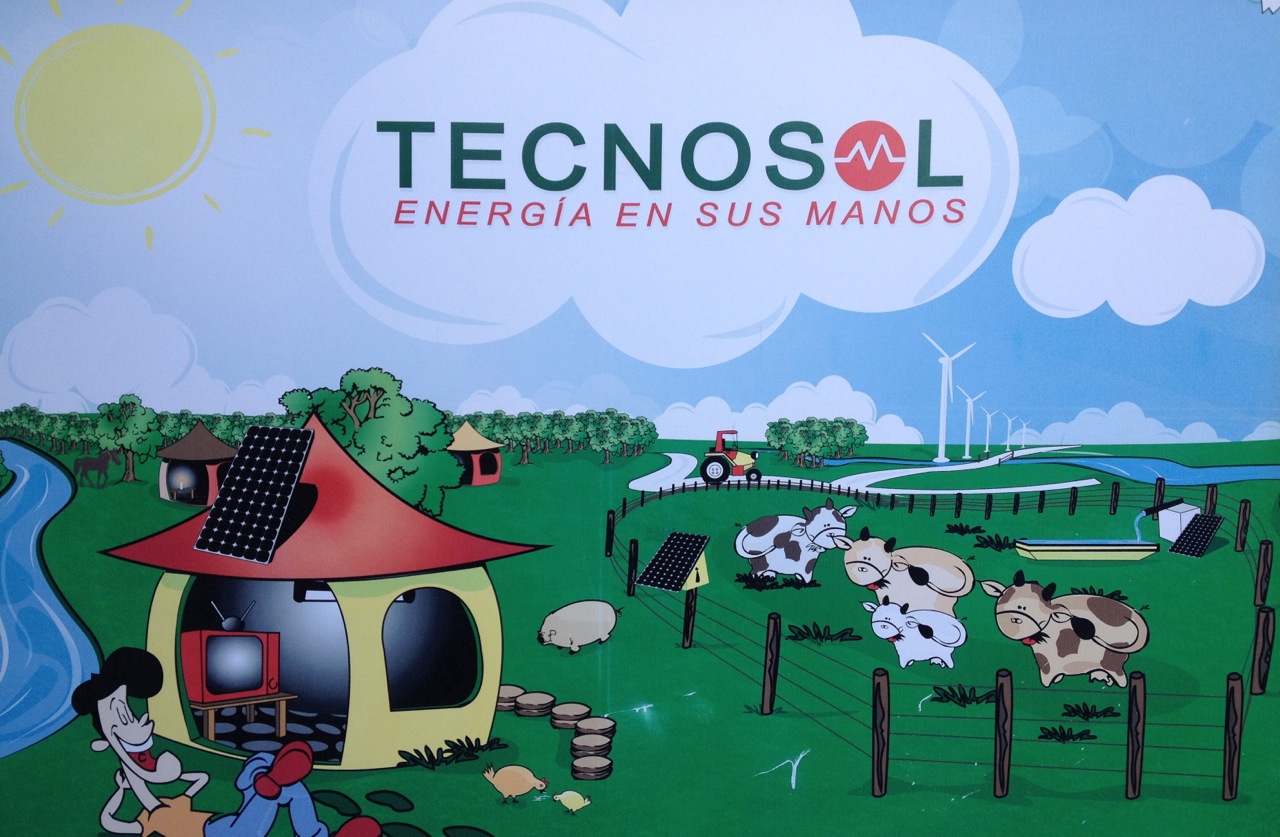 Mural outside Tecnosol's office in Managua, Nicaragua
