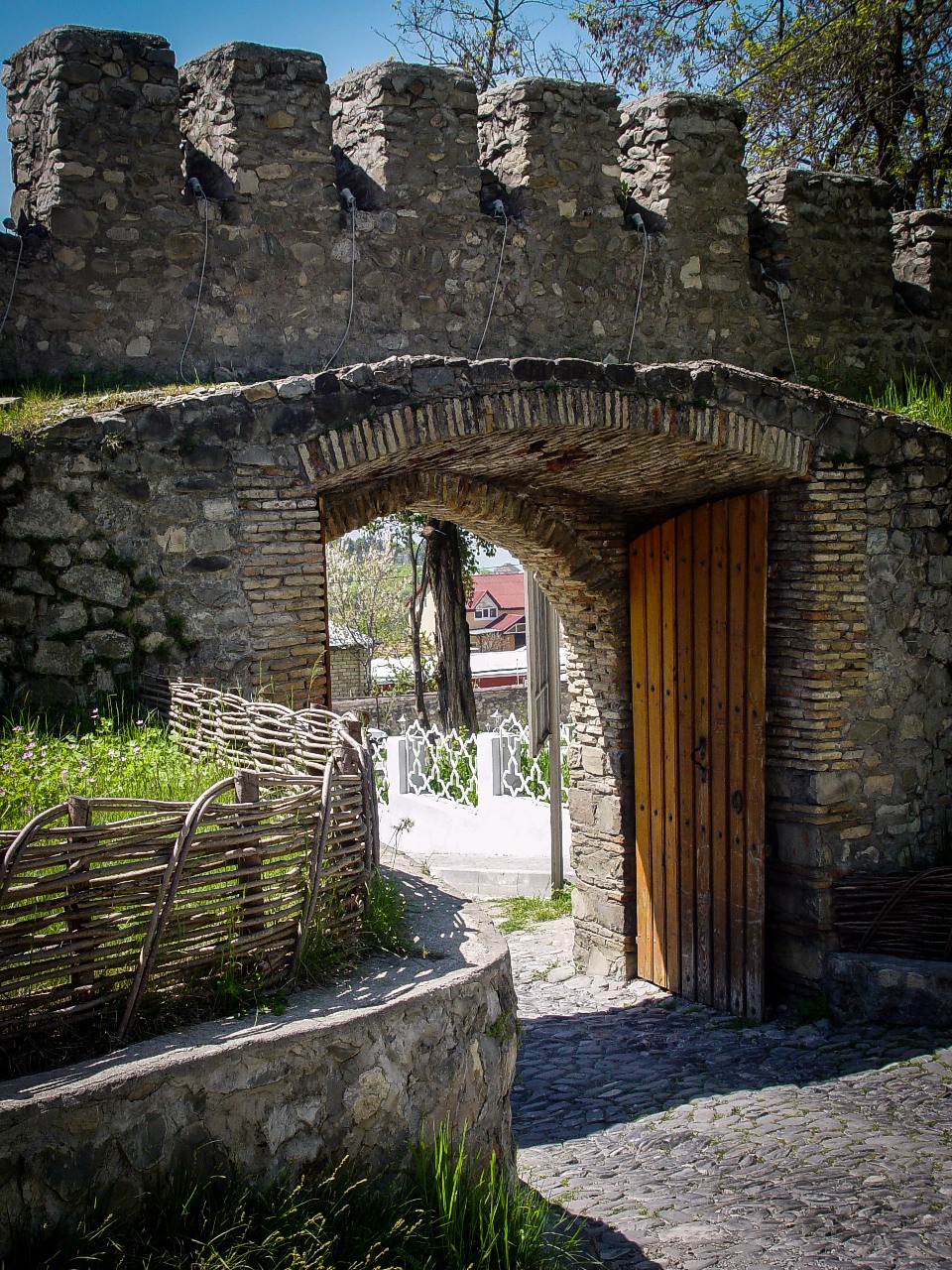 Walls outside the Khansarai.
