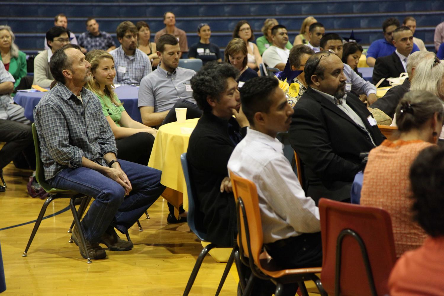 Some awesome Kiva Zip supporters listening to Cynthia's story