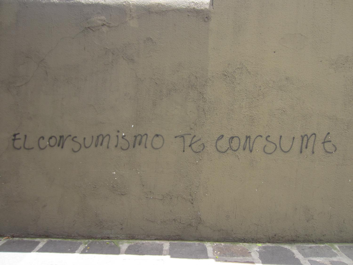 "Consumerism consumes you"