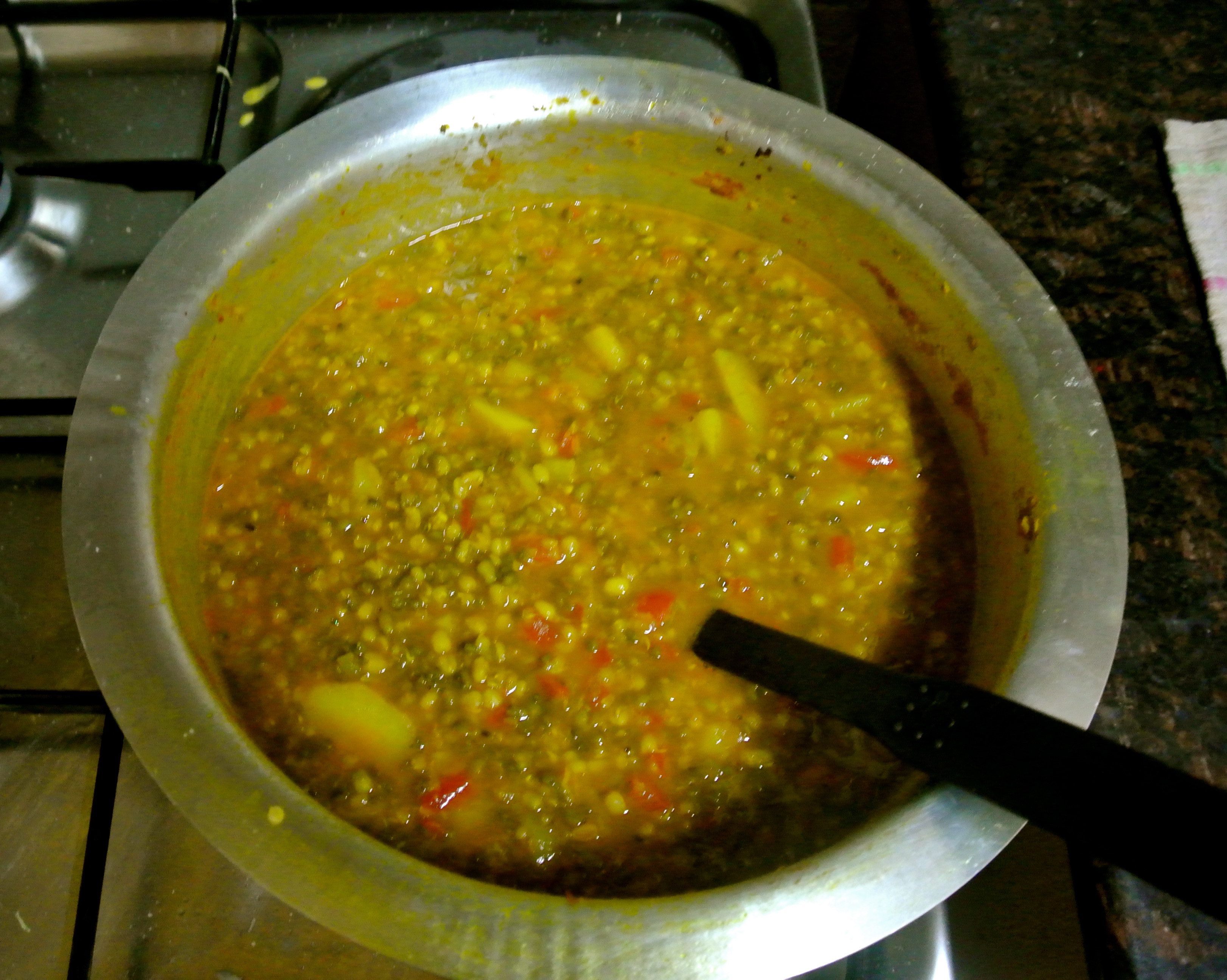 Ndengu - A lentil soup of sorts, loaded with all kinds of Kenyan spice, delicious on well, everything.