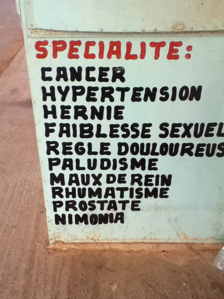 Specialities: cancer, hypertension, hernia, sexual weaknesses, painful period, malaria, kidney diseases, rheumatism...