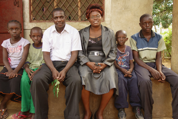 Catherine, Antony, and their four children