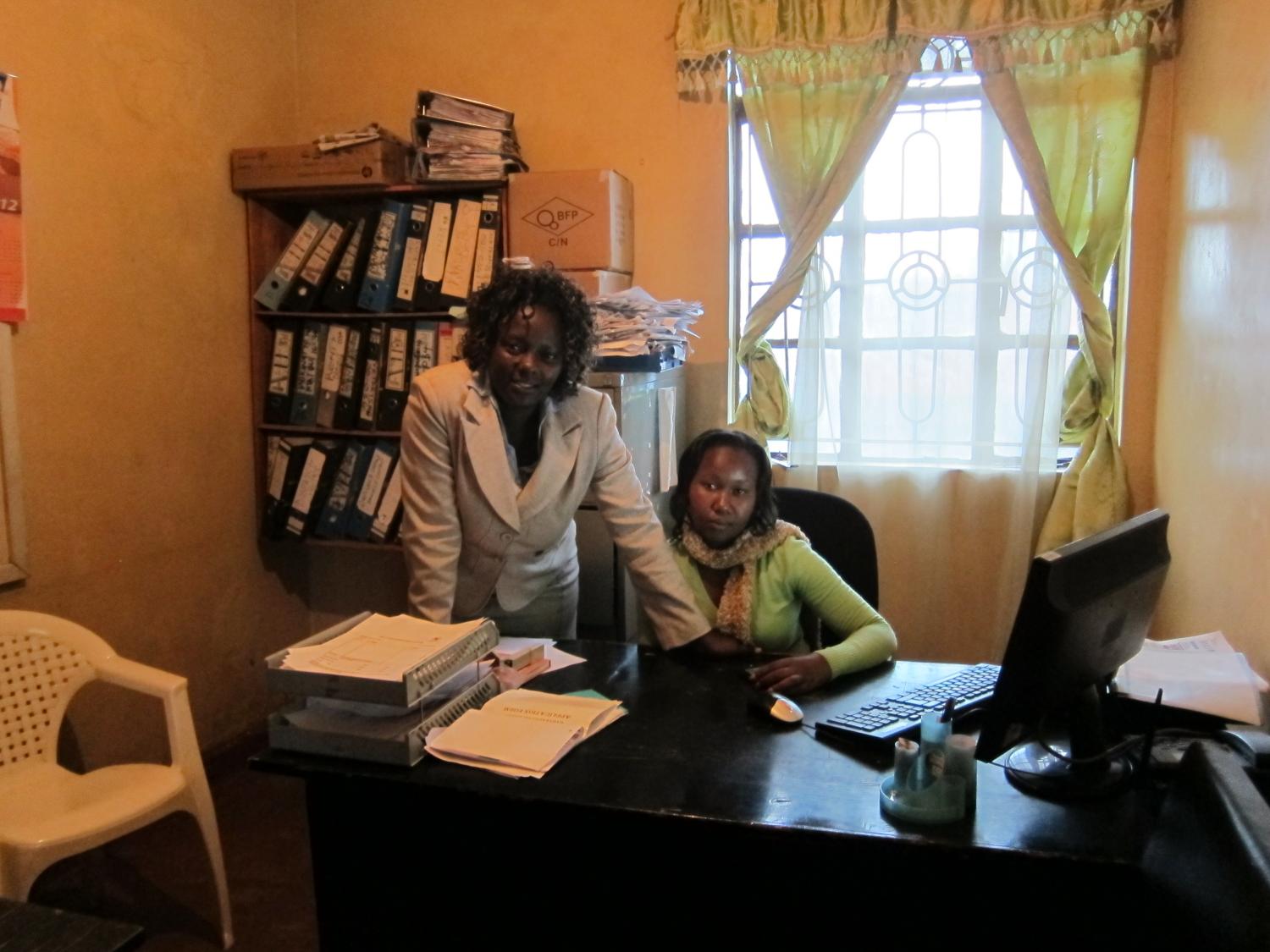 Credit Officers Mary & Rose aren't in the KADET field office in Tala, Kenya. They are usually out in field meeting with clients, which is their favorite part of the job. Jada, Kenya