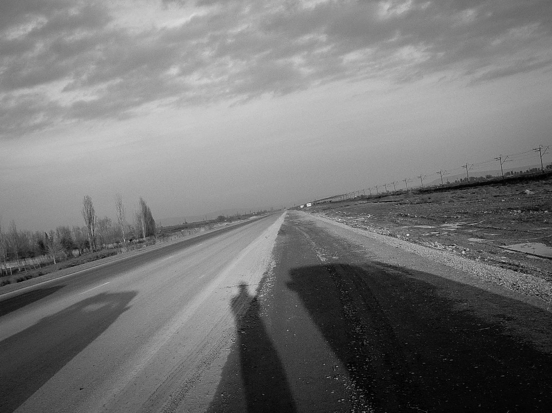 The road out of Sabirabad.