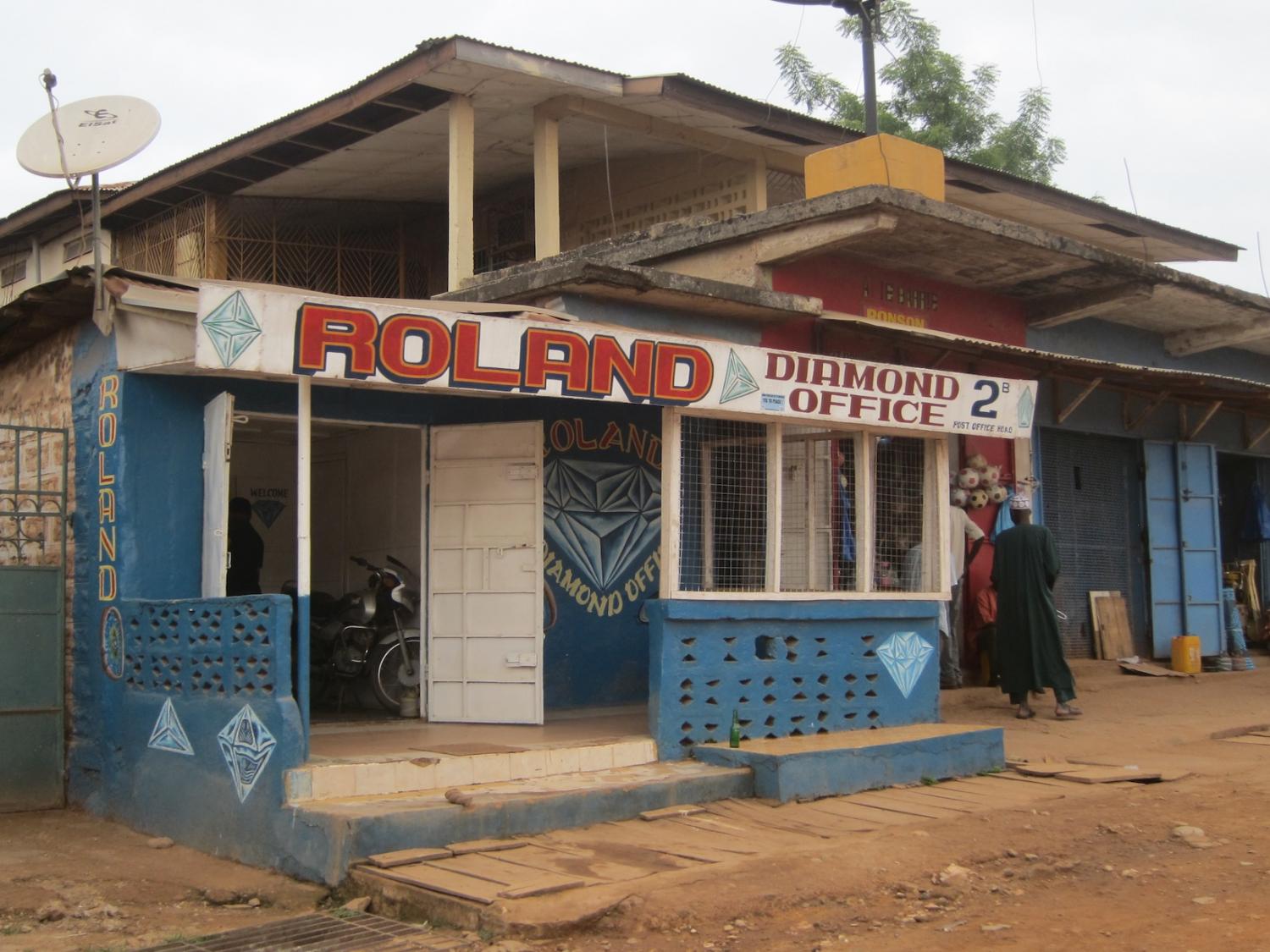 One of many diamond offices littering the streets of Koidu