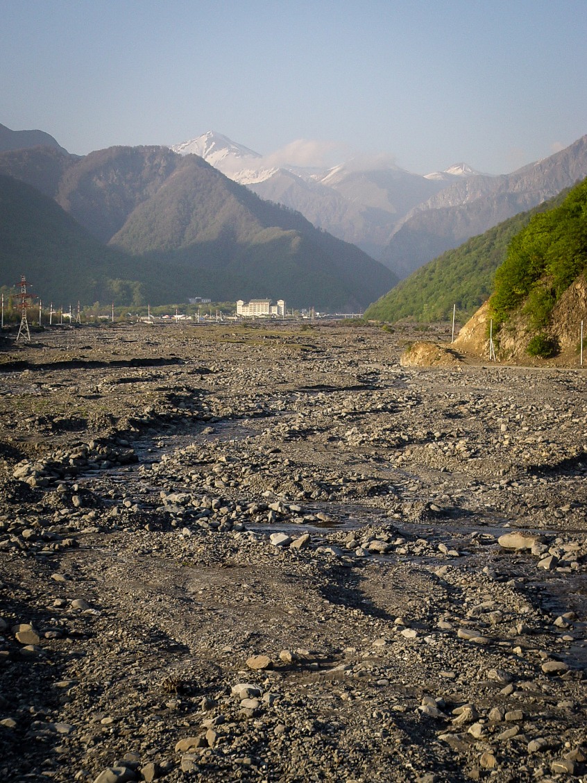 The melting glaciers outside Gabala form the riverbank.