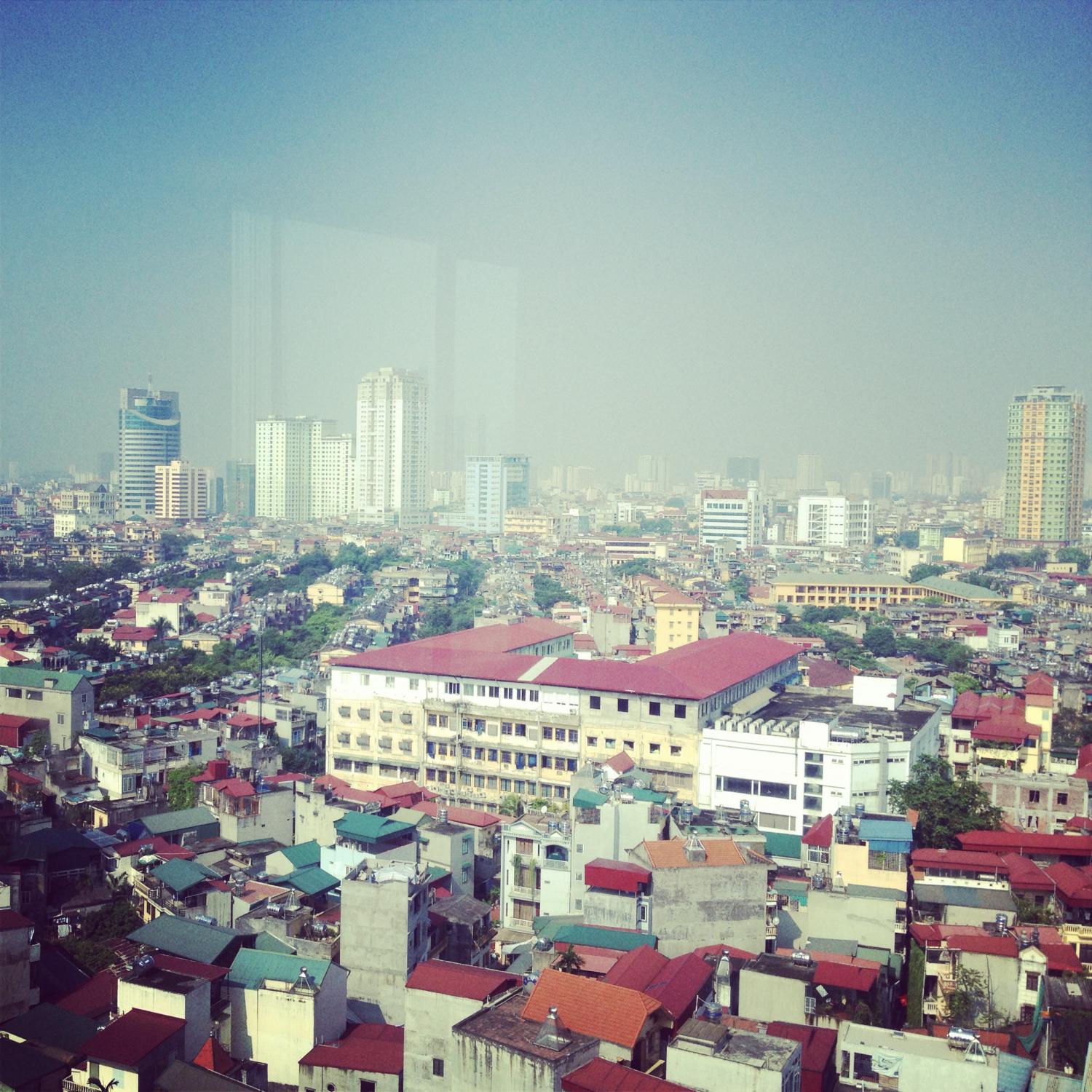 Hanoi view from the roof top