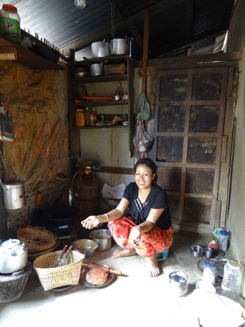 Leishembi runs a Tea Hotel out of her home in Imphal