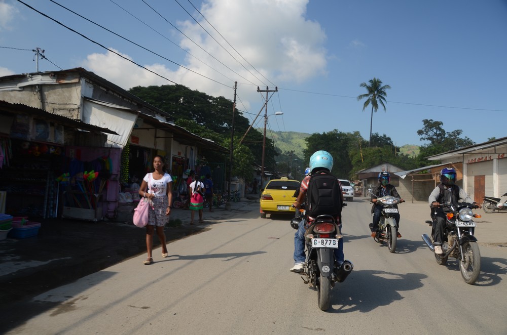 On the road to visit Kiva borrowers in Dili.