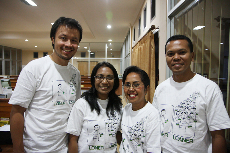 June: The Kiva Team June: The Kiva Team (left to right: Kieran, Vience, Shanty, and Roni)