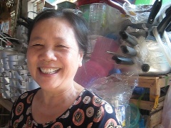 Ms. Trinh Ms. Trinh at her market stall