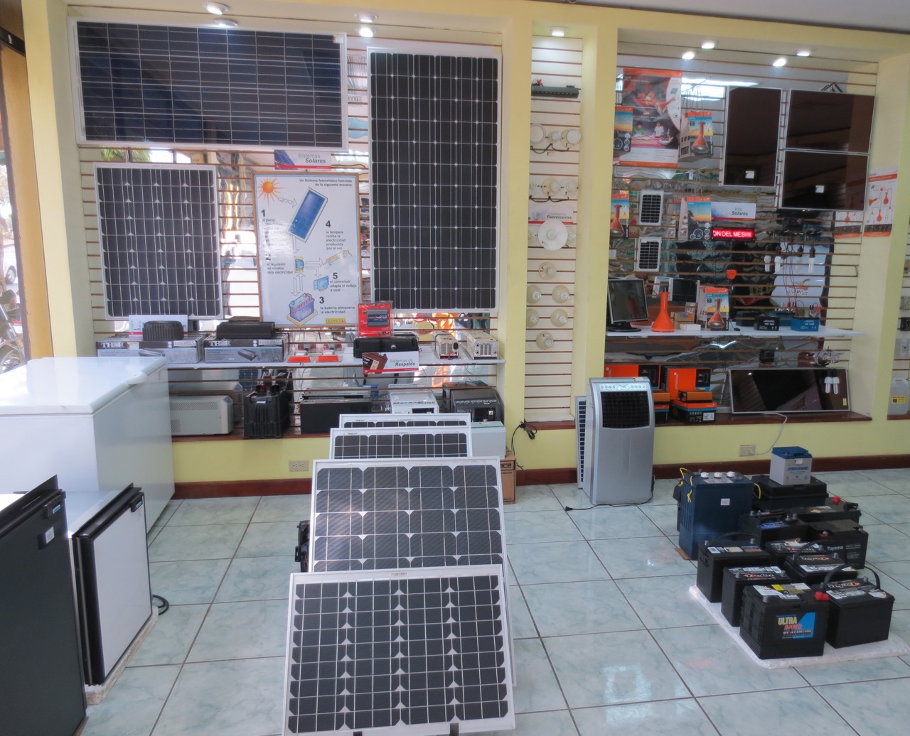 Inside Tecnosol's office in Managua, Nicaragua