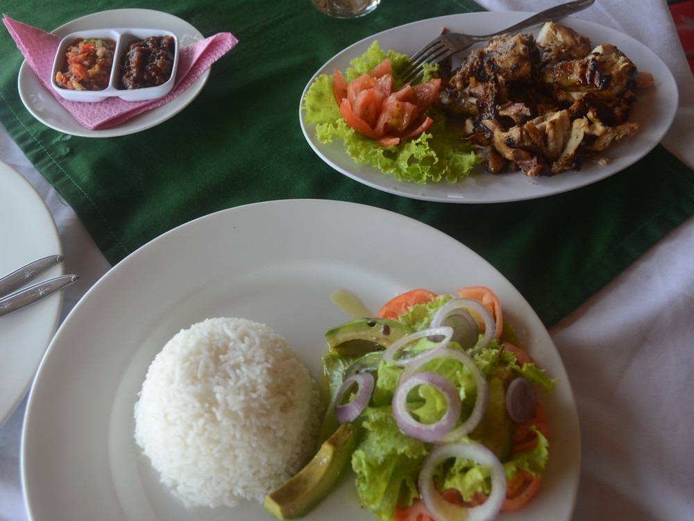 Lunch shopped and cooked to order.