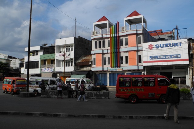 Bemo depot in central Kupang.