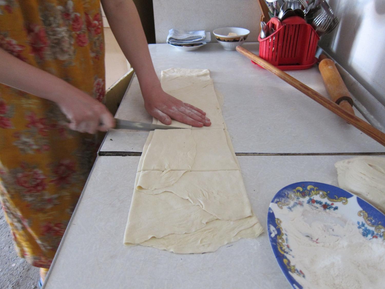 Layer and slice the pastry