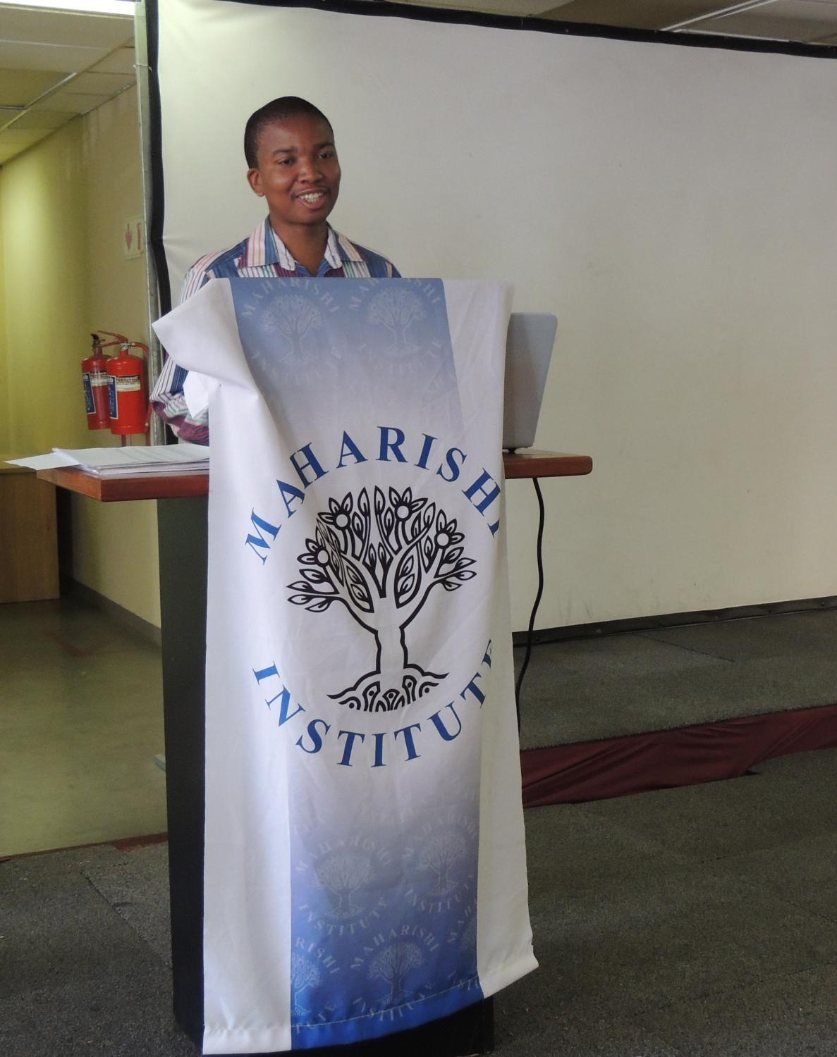 The school’s bursar and Kiva Coordinator extraordinaire, Max, explains the loans to students
