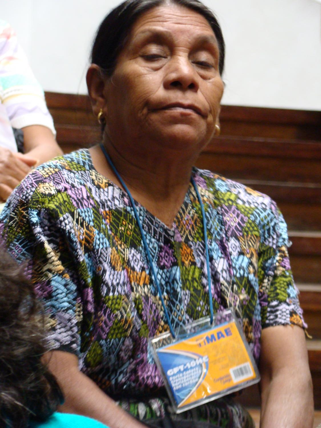 10 In an interview with this blog post's author, Rita, one of the genocide survivors recounted losing her house, possessions and clothes to arson. Rita was forced to hide in the forests of Quiche with her family, including her 8-month old child. Rita rebuilt her life by selling tortillas in the urban center of Guatemala City. Despite pressure to assimilate, Rita never from hid her cultural heritage and her voice is now being heard in the Supreme Court proceedings.