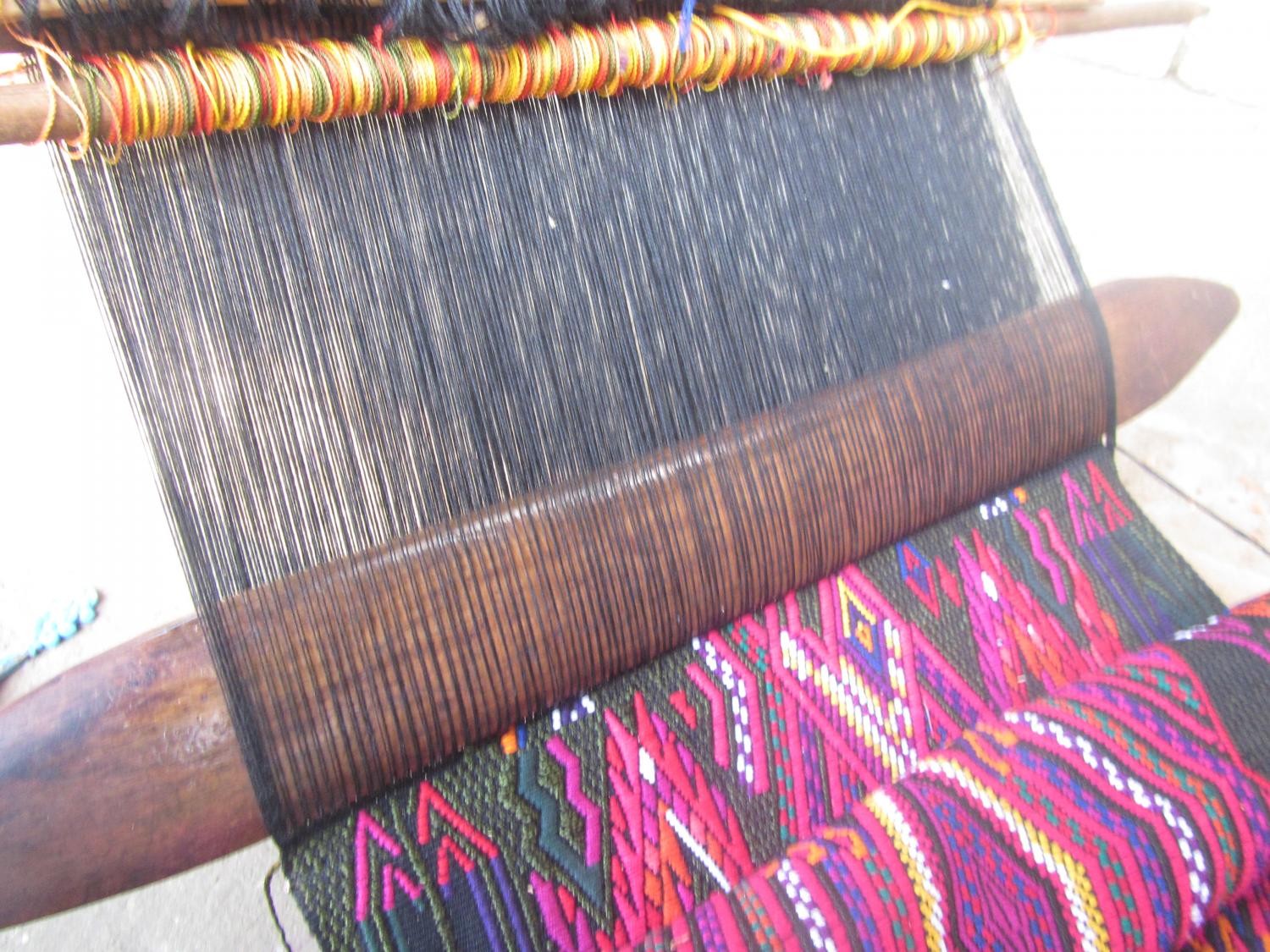 9 The finished fabric is thick and coarse to my thin-skinned bourgeoisie fingers. Much like the women of Guatemala, the weaving is built to endure the mad sun, and resist the stains from working the soil. A well-made huipil can last for over ten years of consistent use.