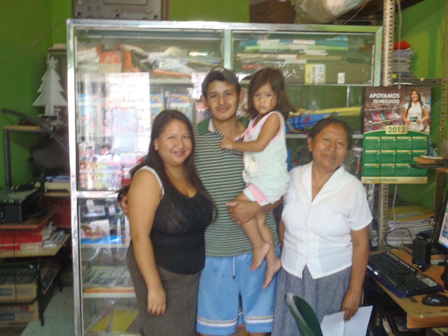 Luisa lives in Ecuador with her daughter, granddaughter and son-in-law. With her Kiva loan, she has expanded her shop and bought computers that she rents out by the hour for internet access. Her loans have helped her buy the house where she lives and operates her shop. She has just been voted in as the president of her solidarity group and his helping other women get loans to improve their lives. She calls herself the "neighborhood mom." Leo Della-Moretta, Ecuador