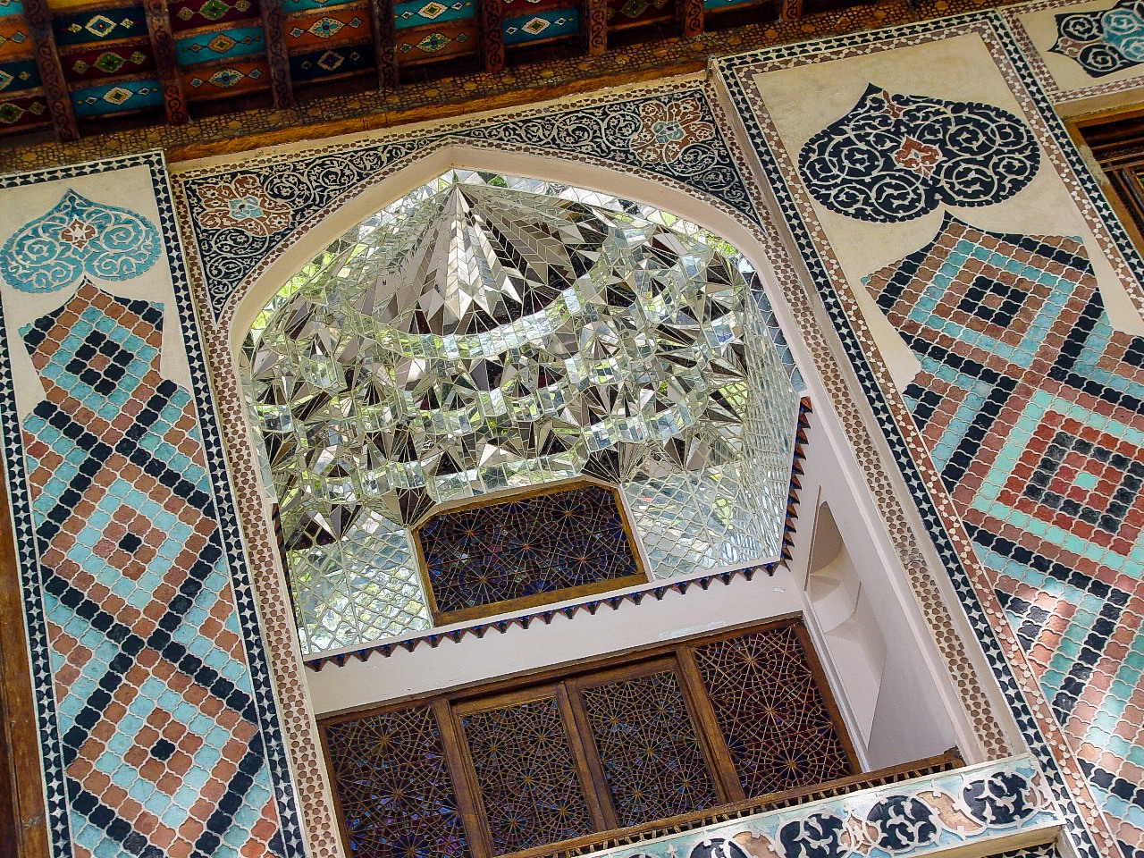 Facade of the Khansarai, the summer palace of the Khans.