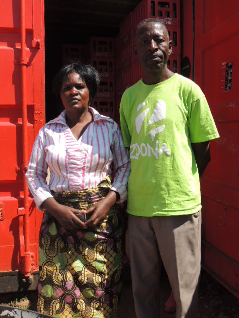 First attempt at a Kiva profile picture of Shadrick and his wife. Perhaps a little too serious?