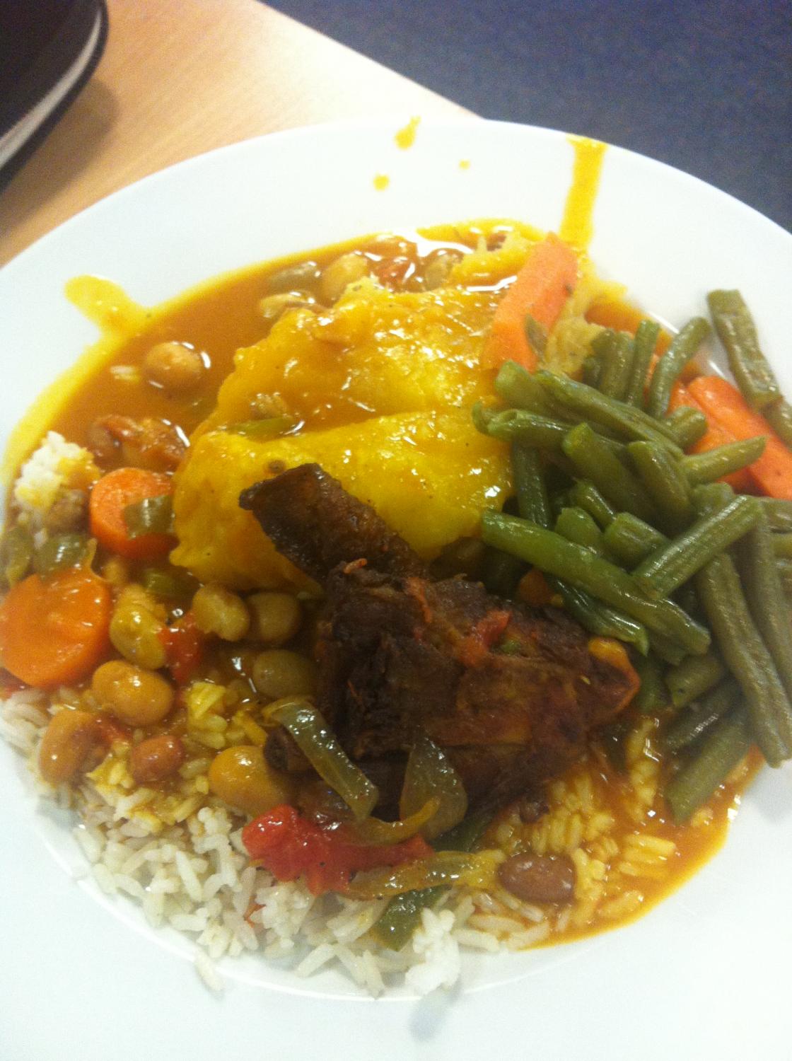typical Ugandan lunch