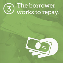 The borrower repays the loan