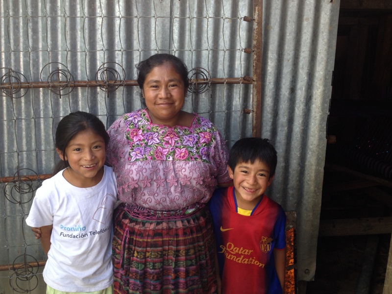 Visiting with Kiva borrower Maria. She currently has 4 sewing machines and is looking to increase production and revenues by working with FAPE (local MFI) to export products abroad (full story to come at a later date).