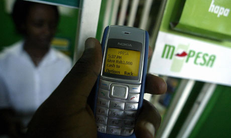M-Pesa = Mobile Money (M stands for mobile and in Swahili pesa means money)