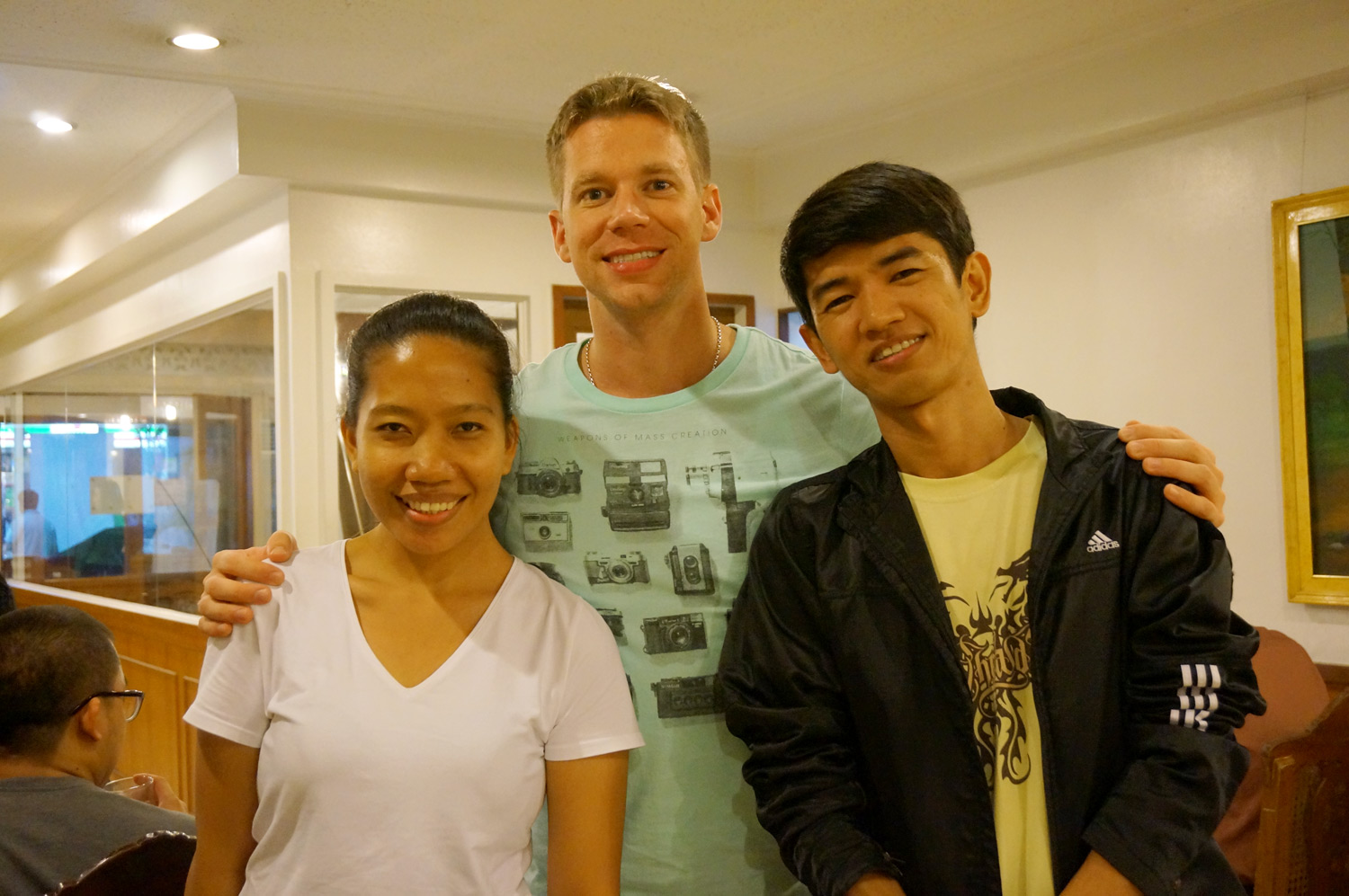 Michelle, myself and Edwin. Photo credit: Yungkit