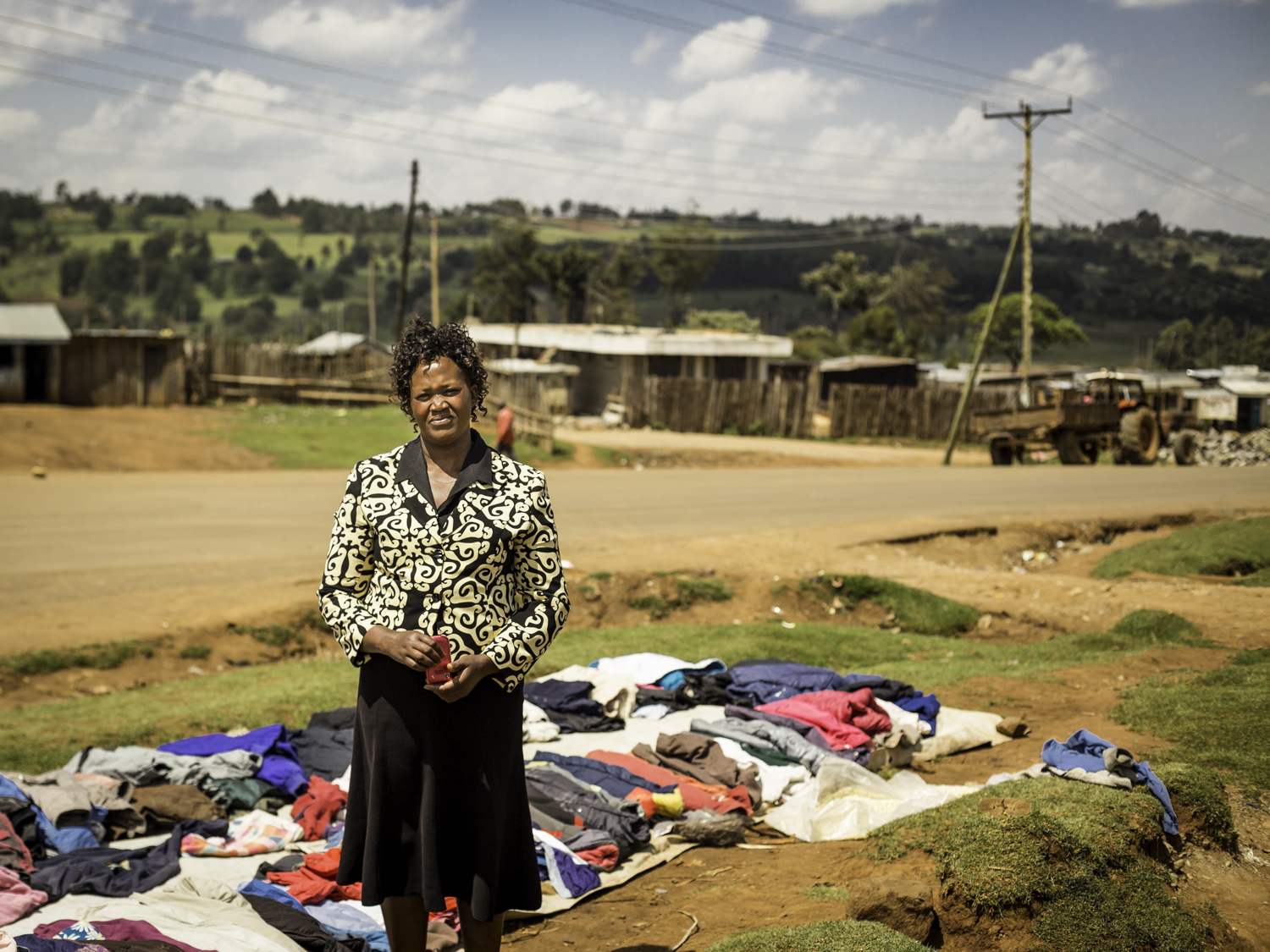 Jackline and her clothing business in Keringet