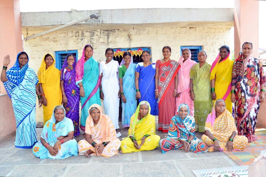 Former Devadasi Group “Ambedkar Mahila Swasahay Sangh” requesting a loan from Kiva – photo by MASS