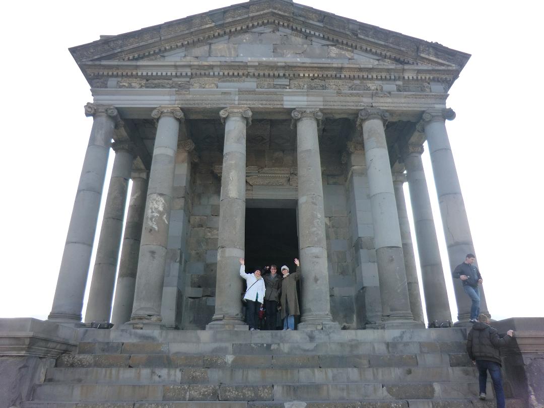 Garni temple with Shana, Liz and Amy
