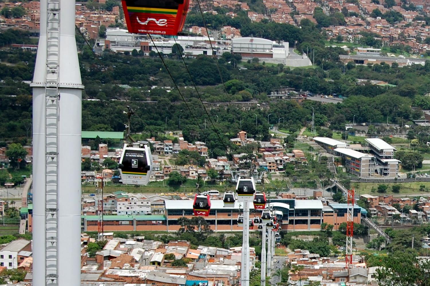 Medellin's new cable car system has helped connect poor communities to the rest of the city, catalyzing their economic activity