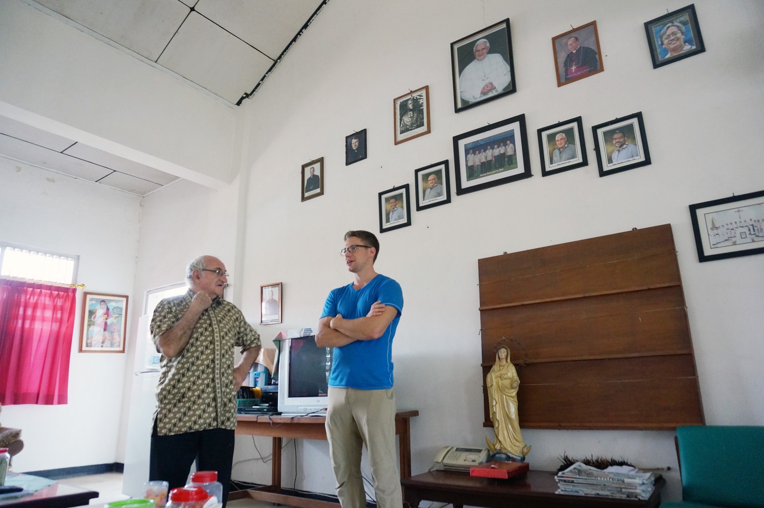 Father Charlie and I. Photo credit: Yungkit