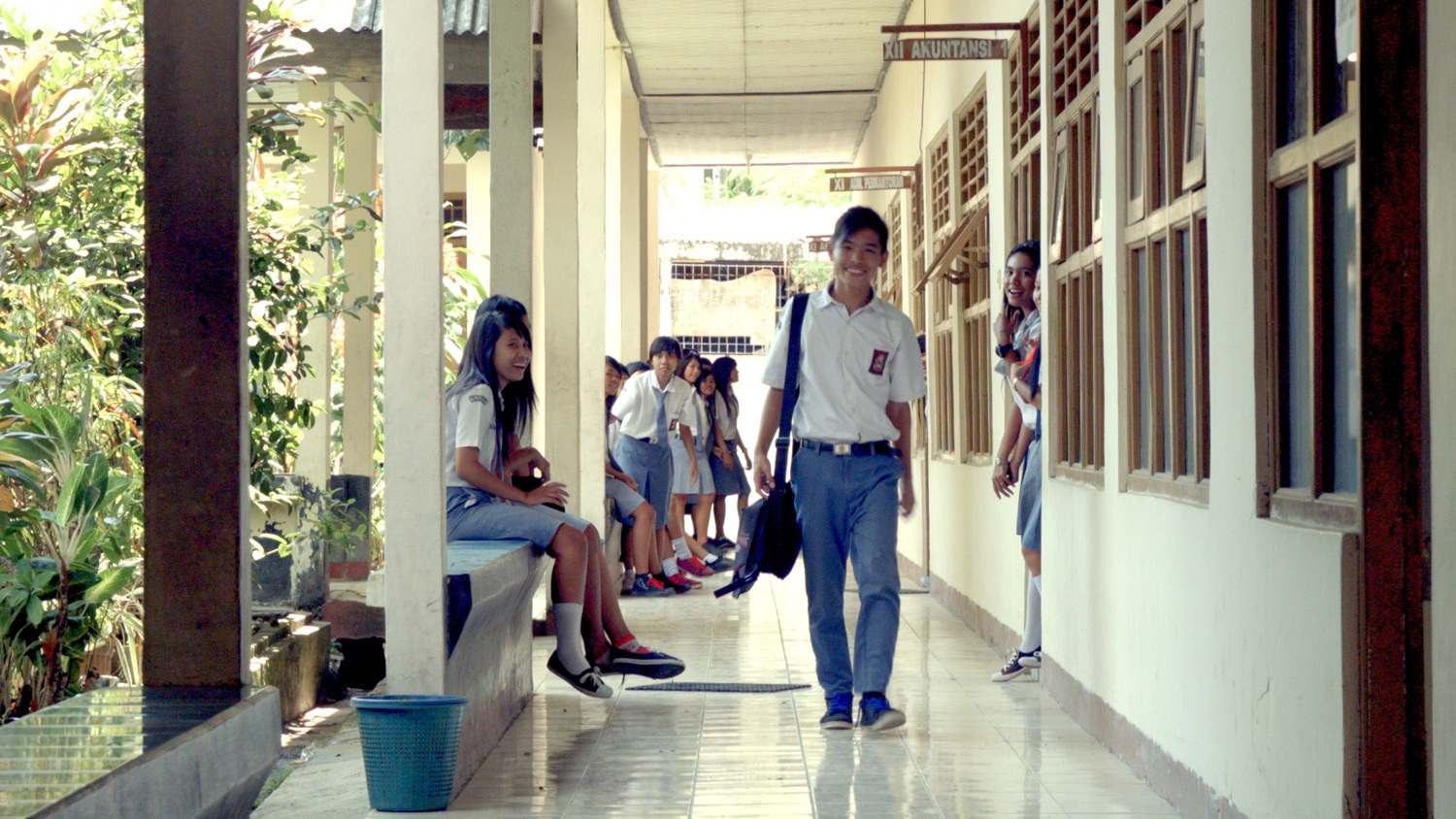 Confident Paulos strutting the school hall.Photo credit: Yungkit