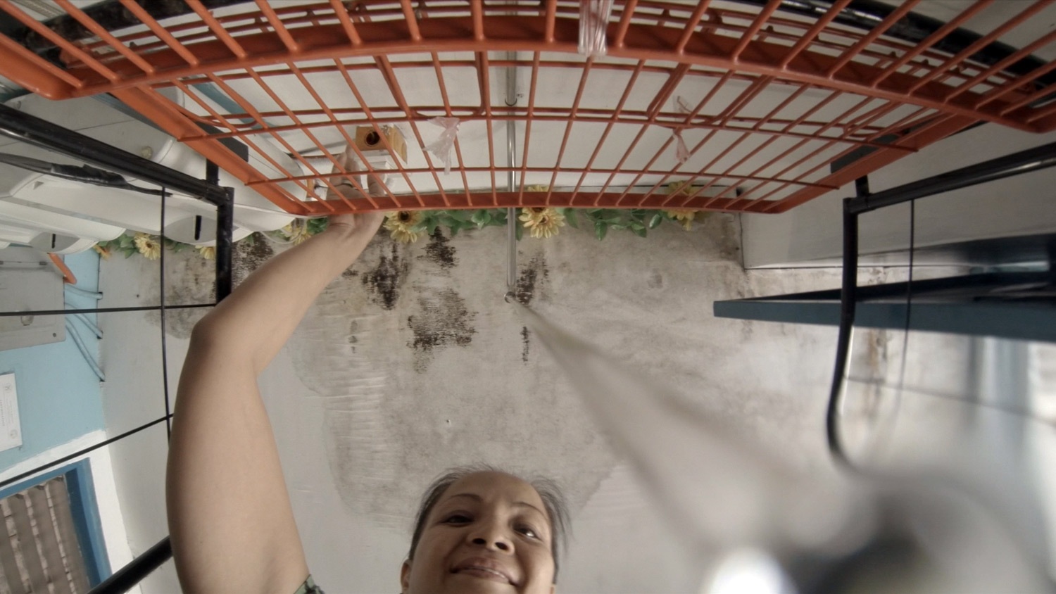 Screenshot from shoot - GoPro on water jug about to be filled! Photo credit: Michael Mazur