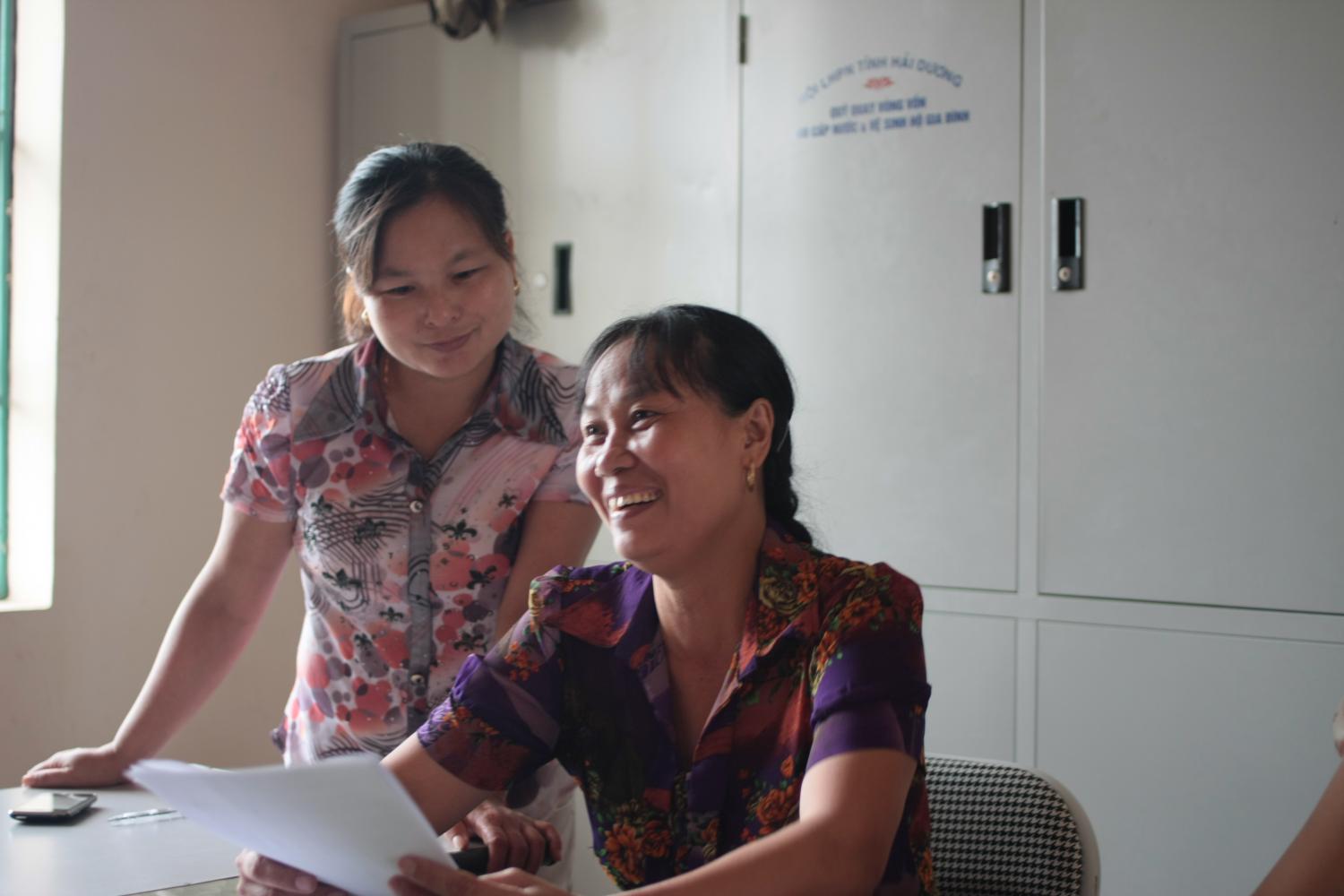 HDWU Commune Staffs in Lien Mac