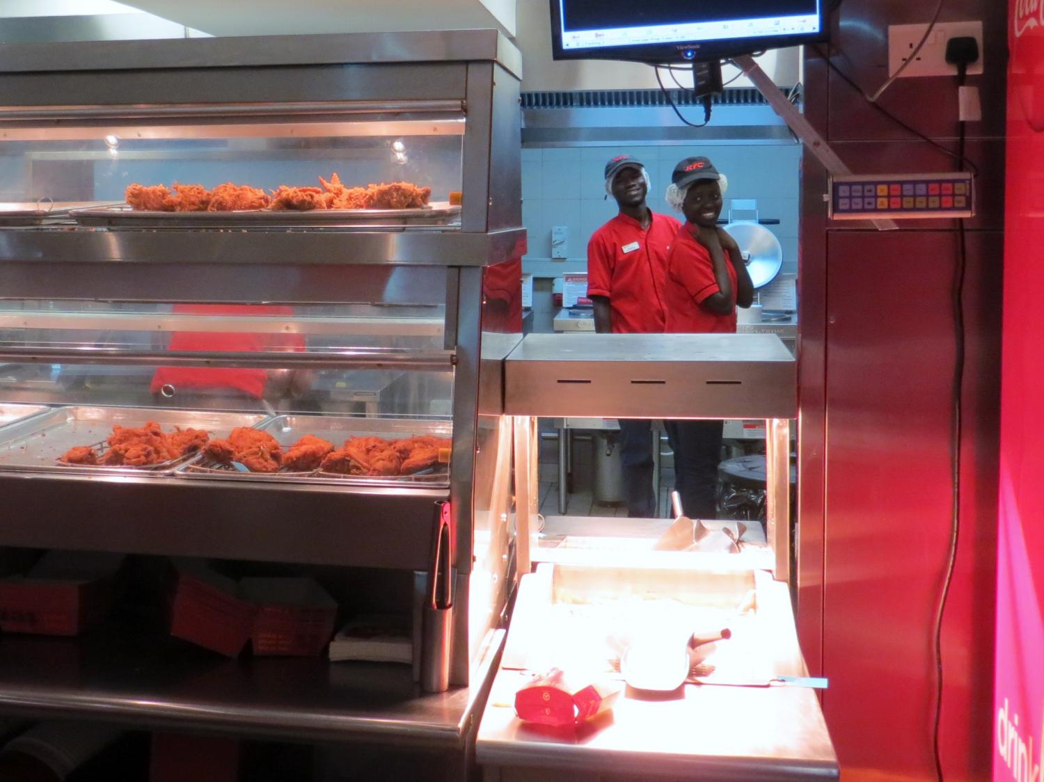 Inside KFC Tanzania
