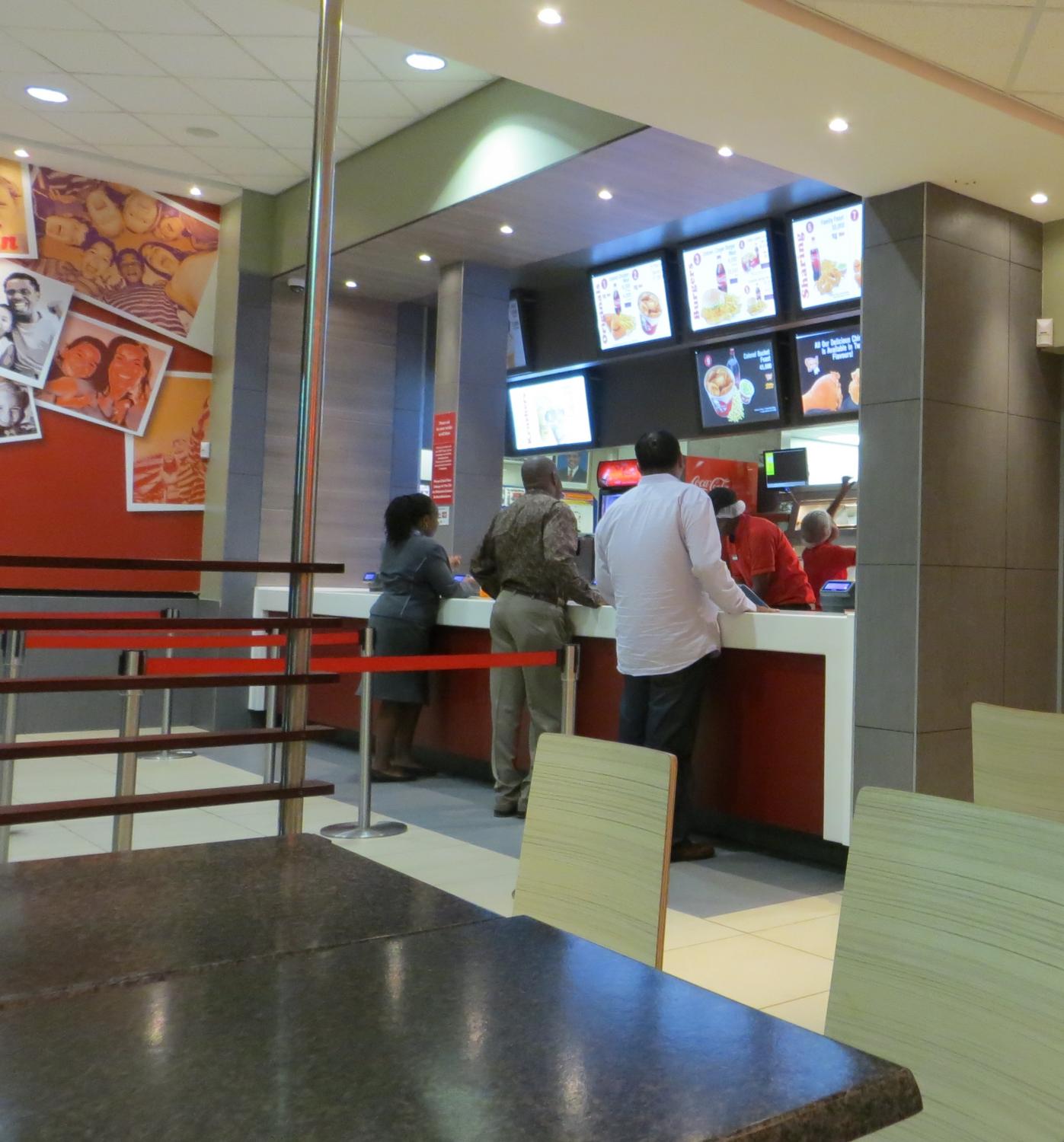 Inside KFC Tanzania