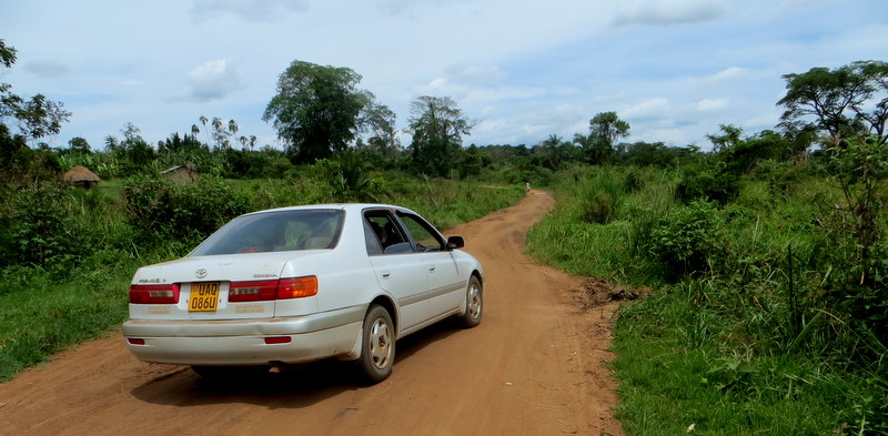 Visiting Vian took over questionable roads through what was once forest land.