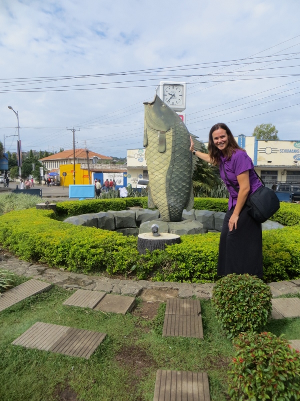 the 'famous' Mwenza fish roundabout