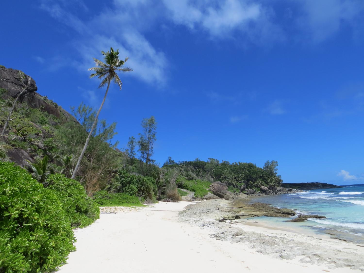 Hike to a Beach in the Seychelles
