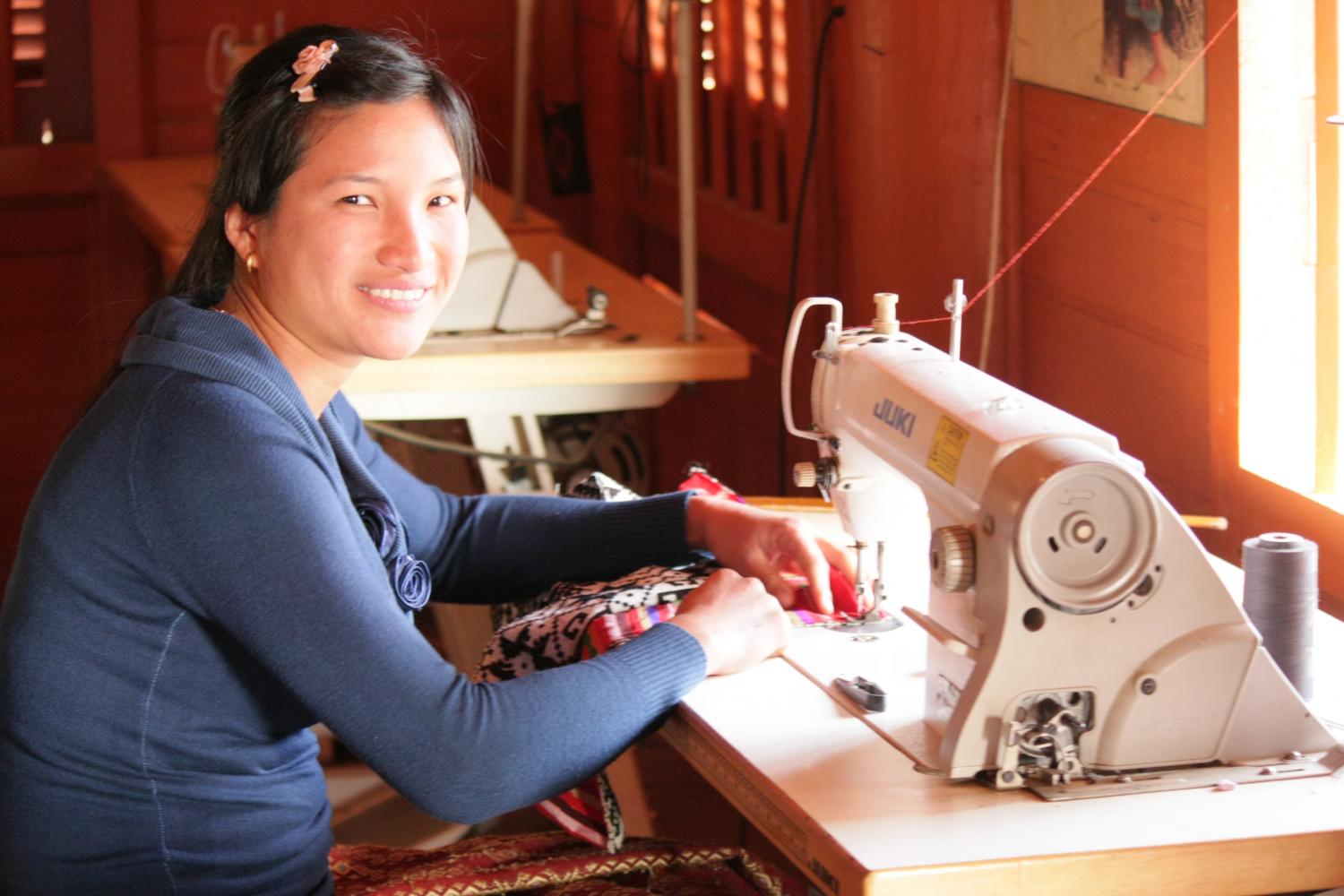 Ms. Tam currently joins the weaving and sewing association.