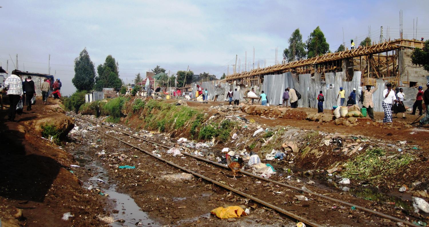 Common sight in Kibera, Nairobi's largest slum