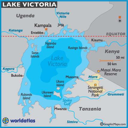 Map of Lake Victoria Region